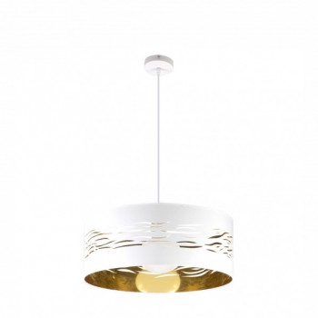 Distribuidor - Lâmpadas Diversas | Colgantes Moderno | COLGANTE NIEBLA 1XE27 BLANCO/BLANCO-ORO REGX50X50 CM Ref: 157795075